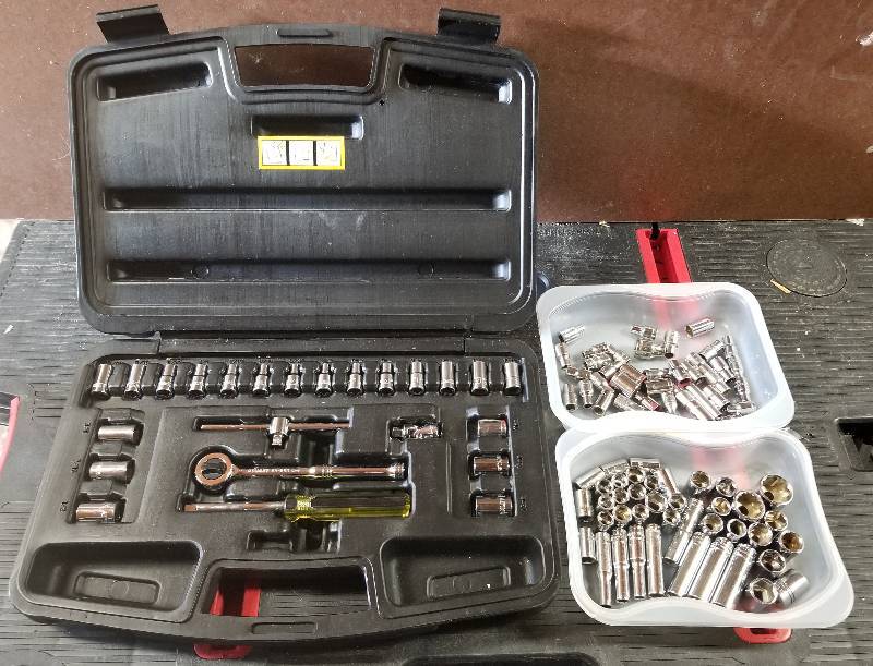 lot 332 image: Lot - Stanley Tool Kit, Misc Sockets