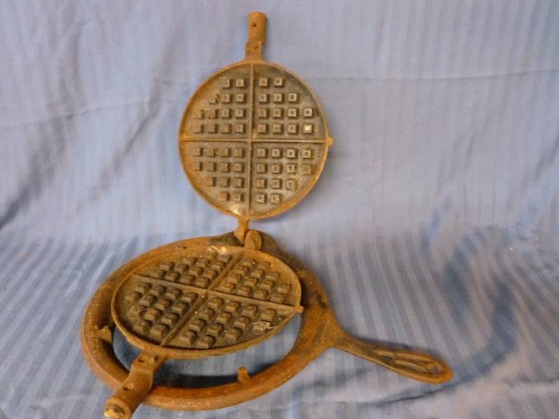 Vintage Cast Iron Waffle Pan