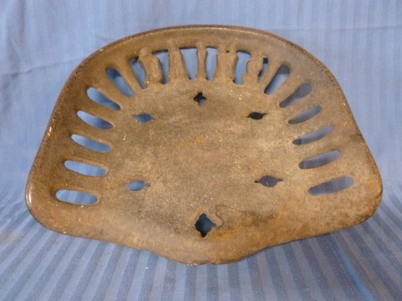 Antique Cast Iron Tractor Seat