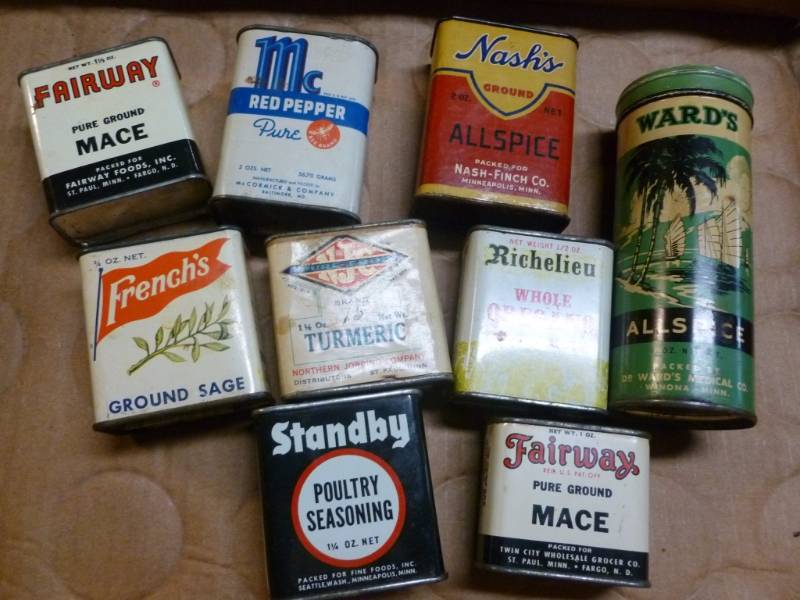 Vintage Spice Containers