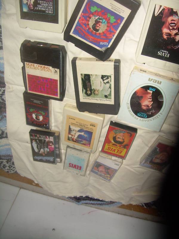 COLLECTIBLE ELVIS 8 TRACKS AND CASSETTES