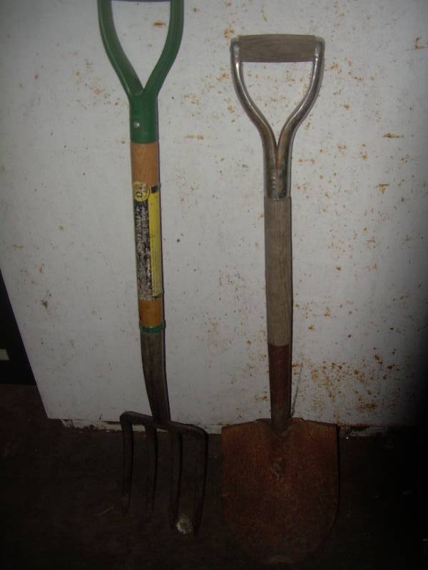 POTATO FORK AND SHOVEL