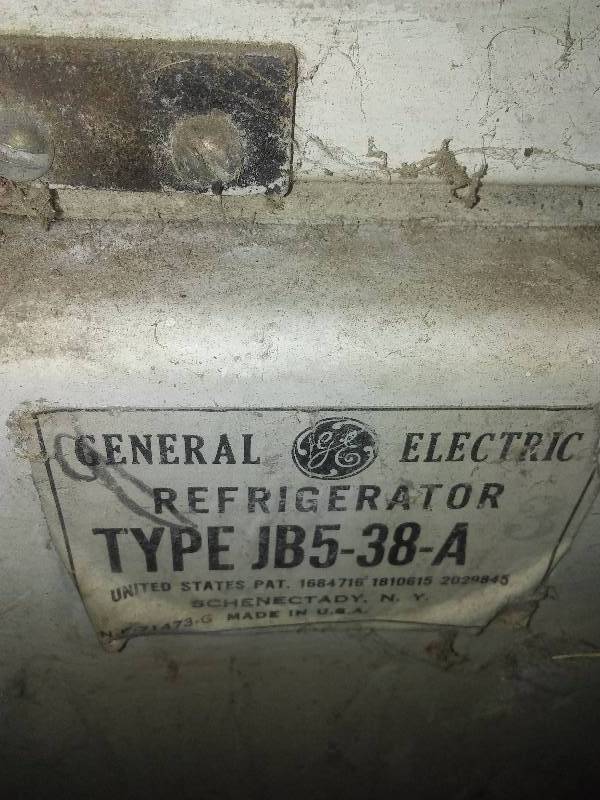 Vintage single door GE refridgerator