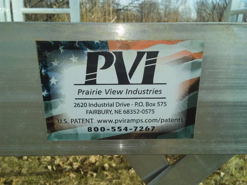 Aluminum Exterior Ramp System from PVI. Huge setup
