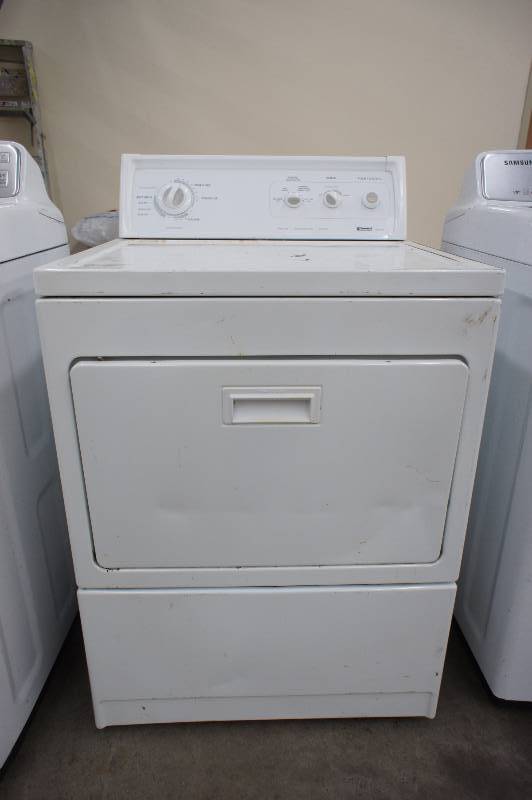 lot 17 image: PREVIOUSLY OWNED - Scratch and Dent - KENMORE - Electric Dryer - WHITE COLOR Tested Works - MSRP $ 699.99