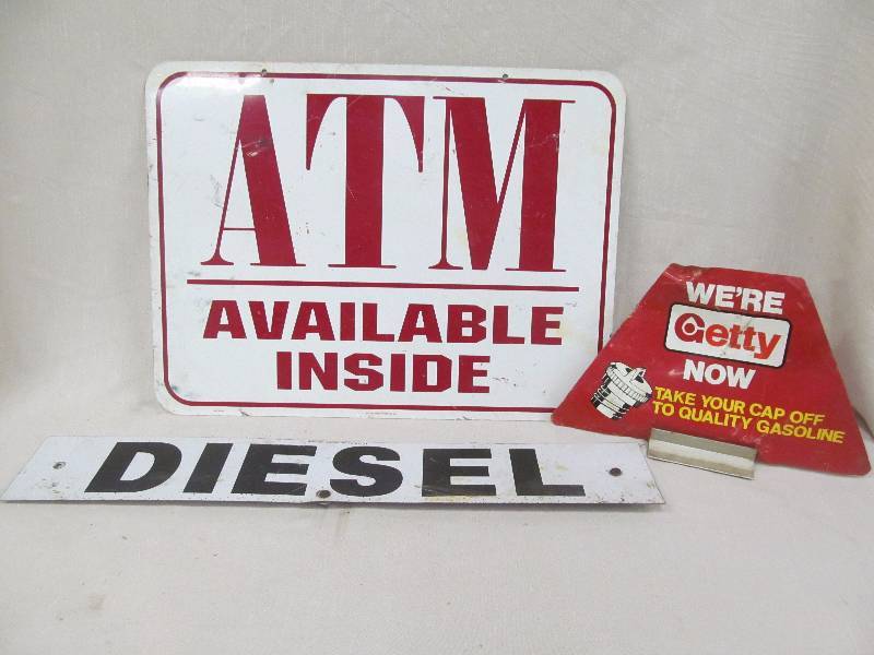 metal sign