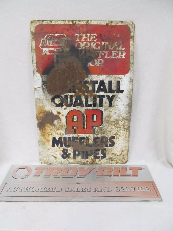 metal sign