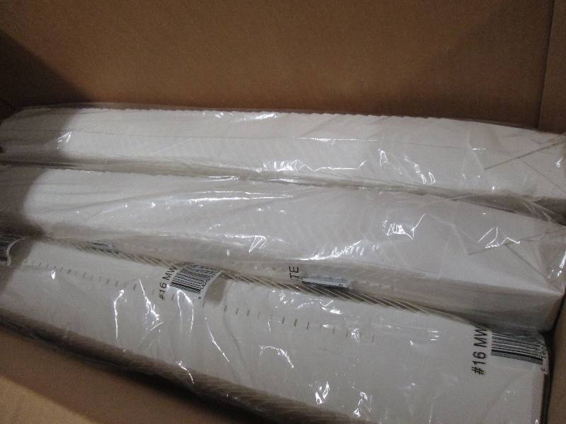 Lot of 3 Sleeves of White Microwava...