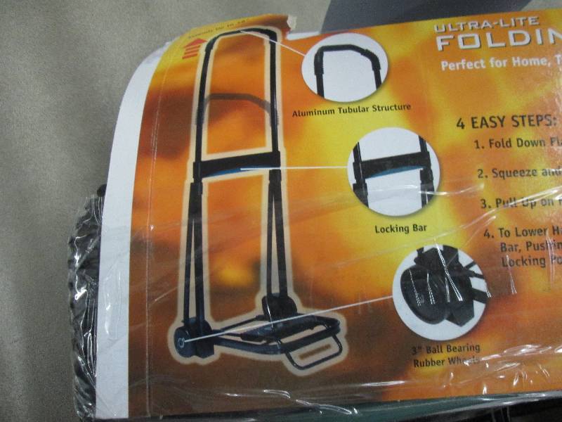 Kantek Folding Cart Hand Truck Blac...