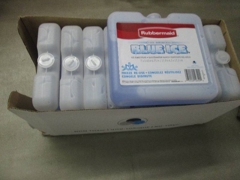 Case of 10 Rubbermaid Blue Ice Subs...