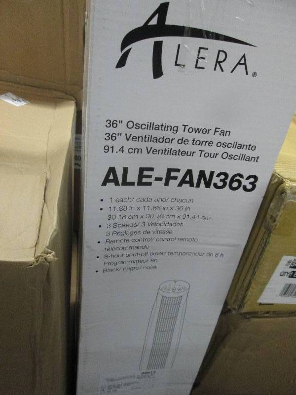 36 3-Speed Oscillating Tower Fan w...