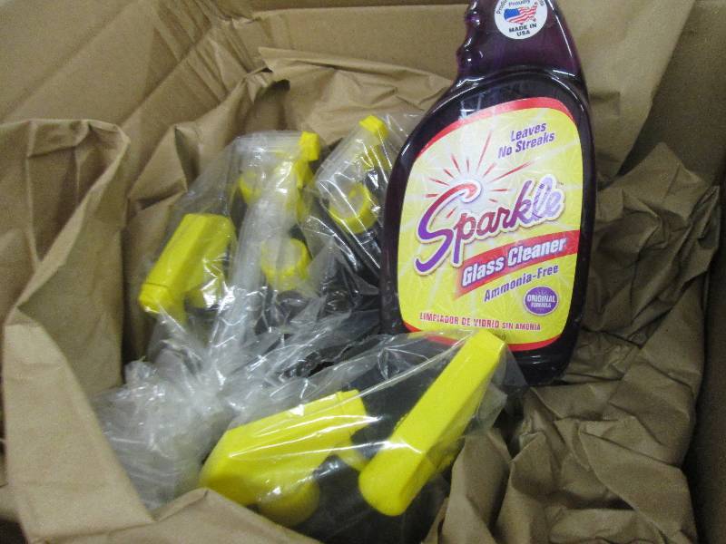 Lot of 7 Sparkle Glass Cleaner 33.8...