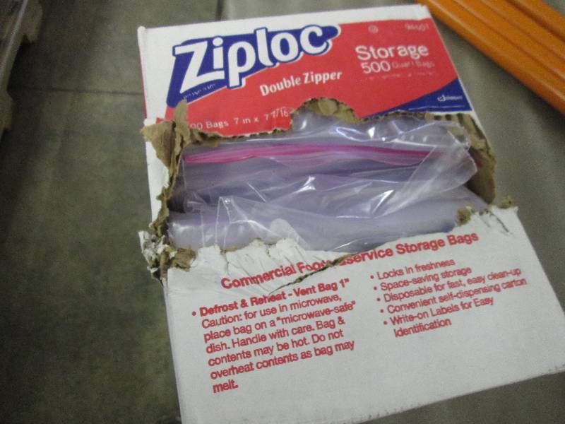 Box of approx 500 Ziploc Quart Size...