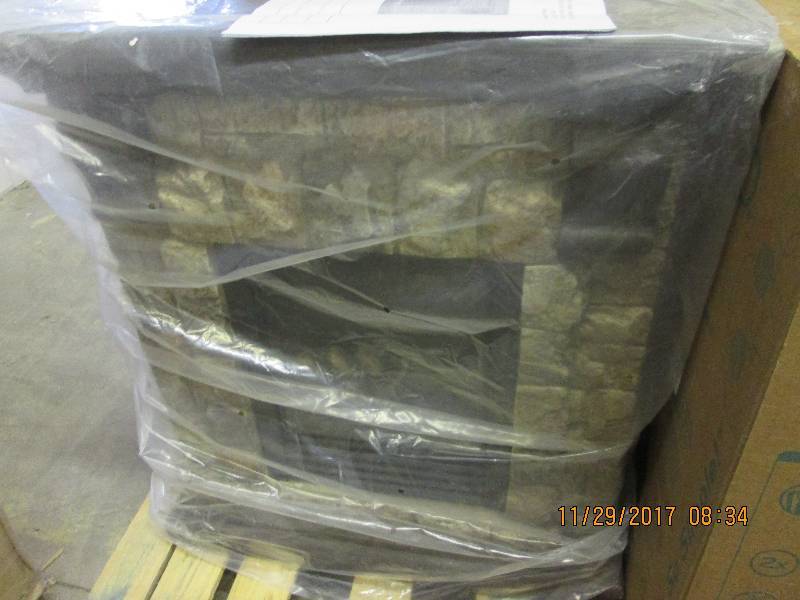 Faux Stone Fireplace open box, unte...