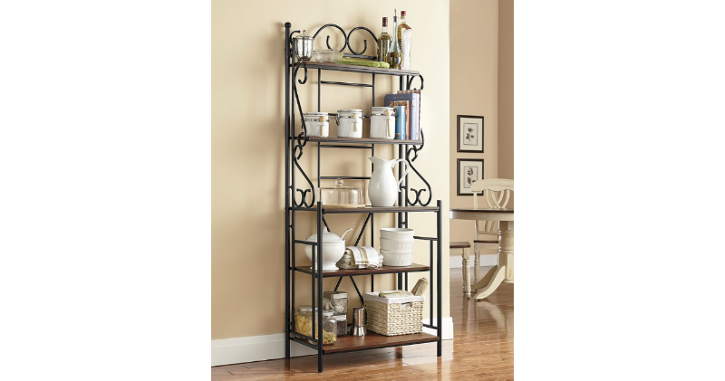 Scroll Bakers Rack in Red (shown in...