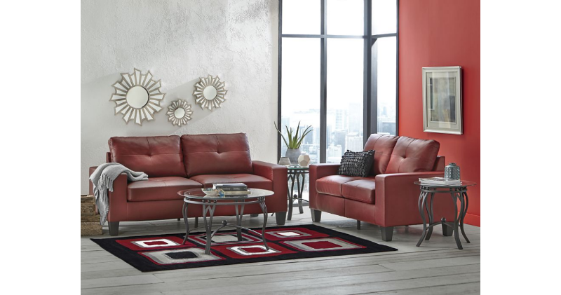 Platinum II Sofa in Red open box Re...