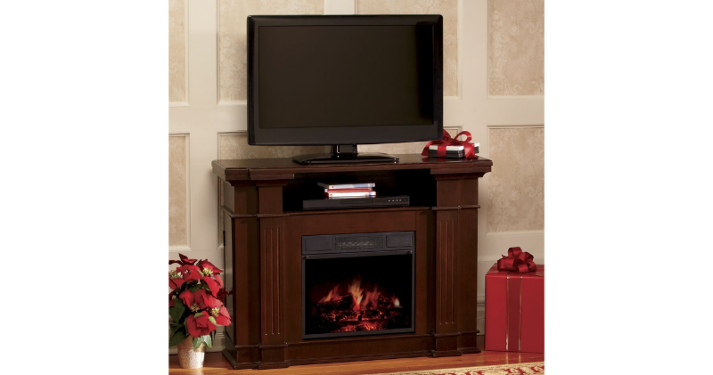 TV Stand & Storage Electric Firepla...