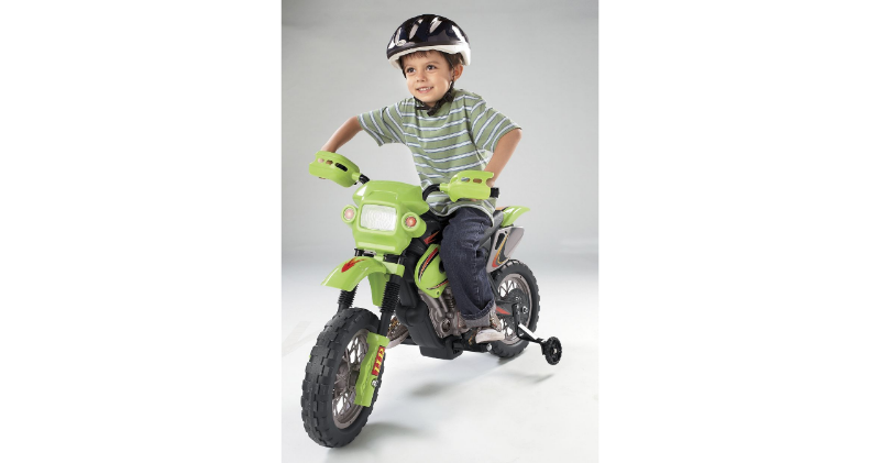 Green Motorcycle open box, untested...