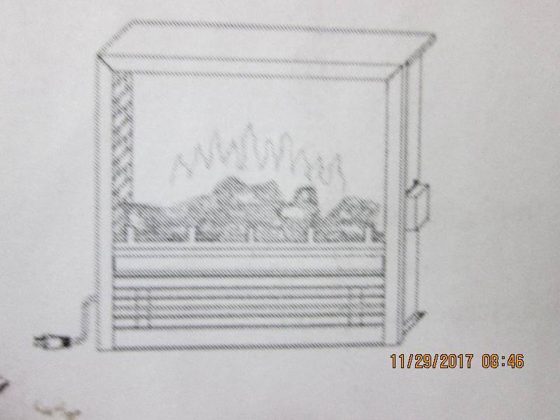 Electric Fireplace Insert, open box...