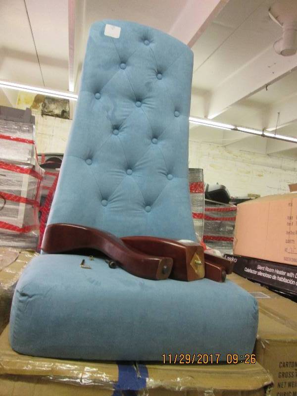 High-Back Tufted Chair open box Ret...