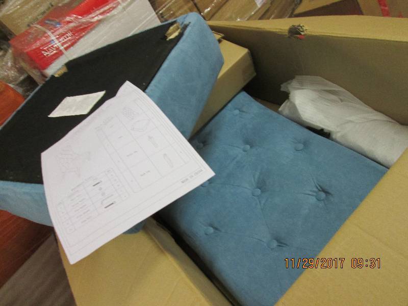High-Back Tufted Chair open box Ret...