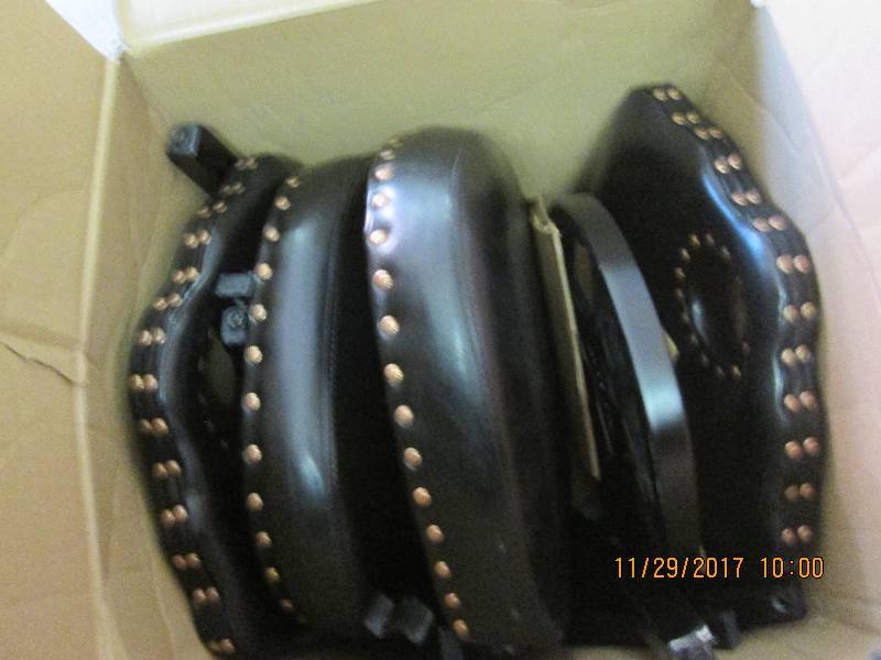 Nailhead Swivel Stools Lot of 2 ope...