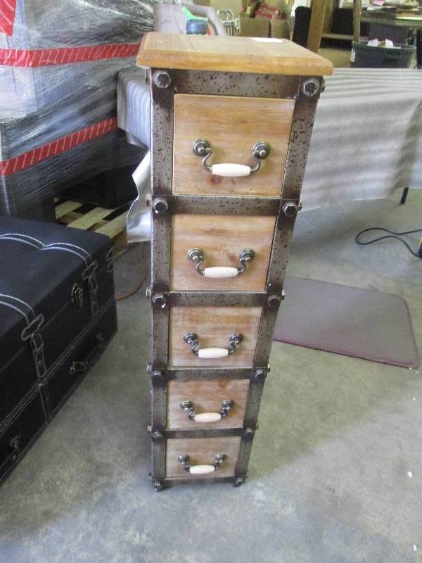 5 Drawer Industrial Cabinet open bo...