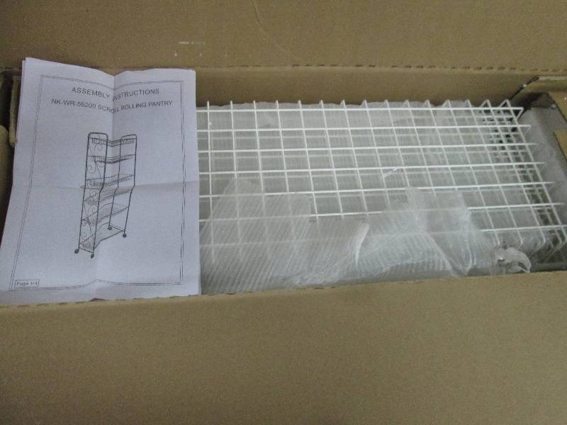 Scrolled Rolling Pantry open box Re...