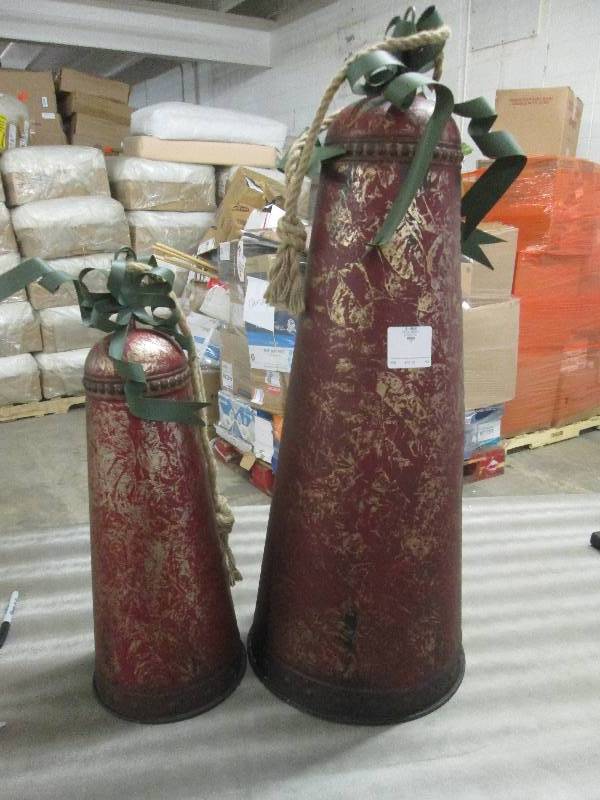 Set of 2 Holiday Bells open box, la...
