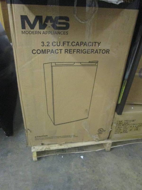 3.2 Cu. Ft. Retro Refrigerator open...