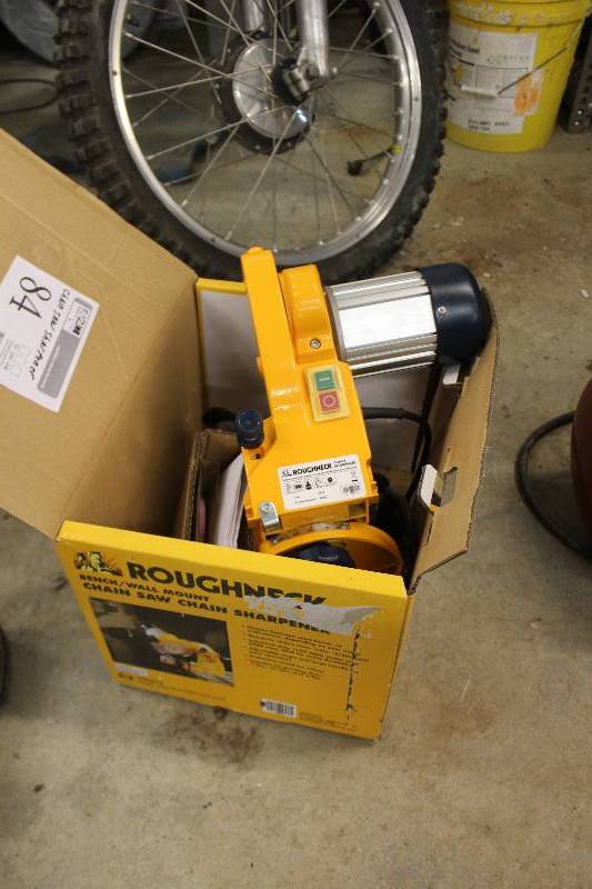 lot 84 image: 2014 Roughneck Chainsaw Sharpener