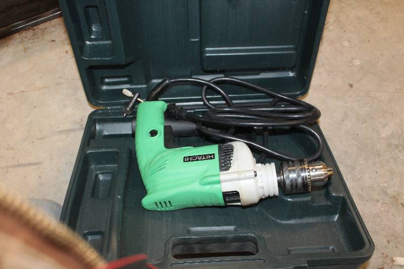 lot 86 image: Hitachi Hammer Drill w Case, Manual