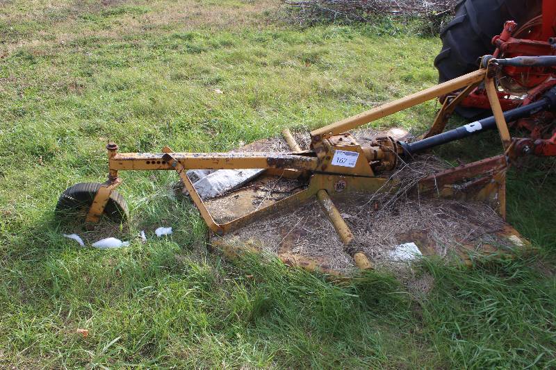 lot 167 image: Woods Three Point Mounted PTO Driven Mower.