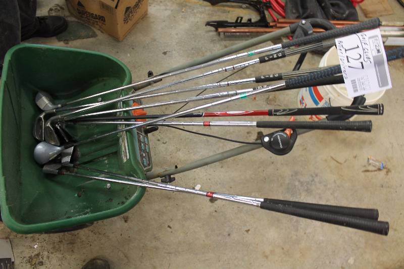 lot 127 image: Golf Clubs - Drivers, Putter