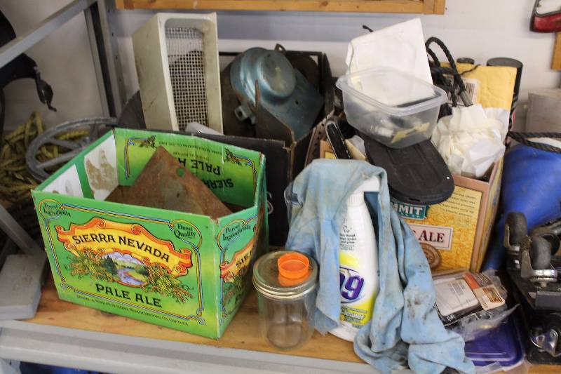 lot 145 image: Tools, Casters, Engine Parts, Misc Hardware