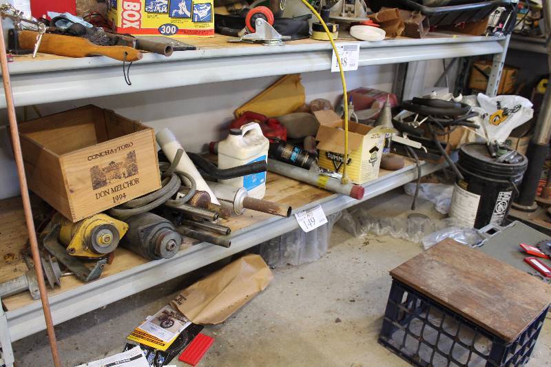 lot 149 image: Misc - Motorcycle Parts, Shop Supplies, Alternators, Hardware, And More