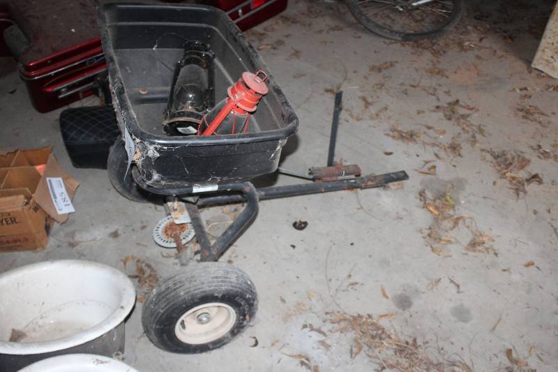 lot 180 image: AgriFab Pull-behind Lawn Spreader