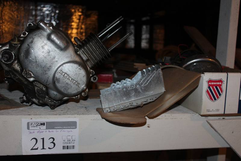 lot 213 image: Motorcycle Engine Parts