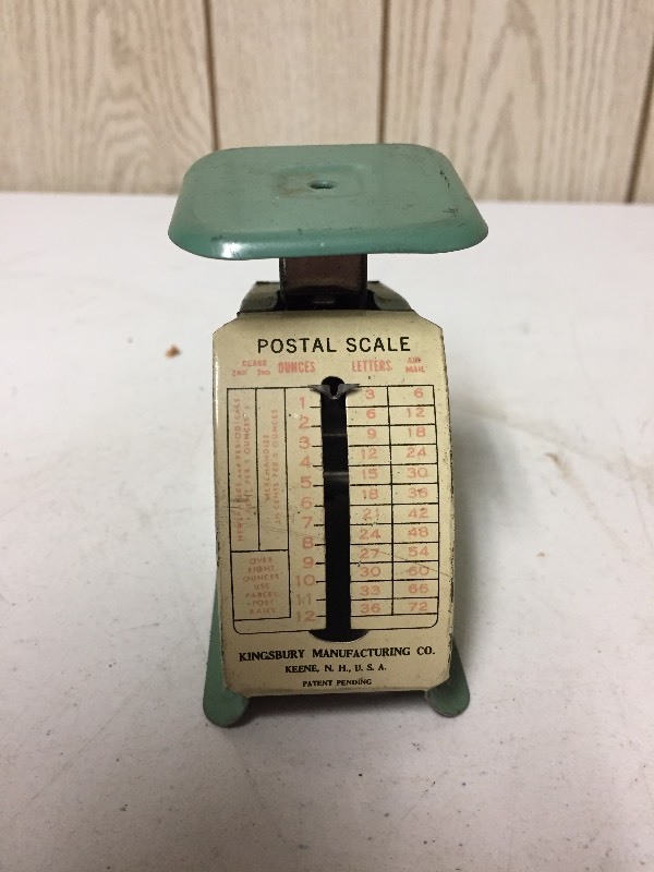 lot 50 image: Small Tin Postal Scale
