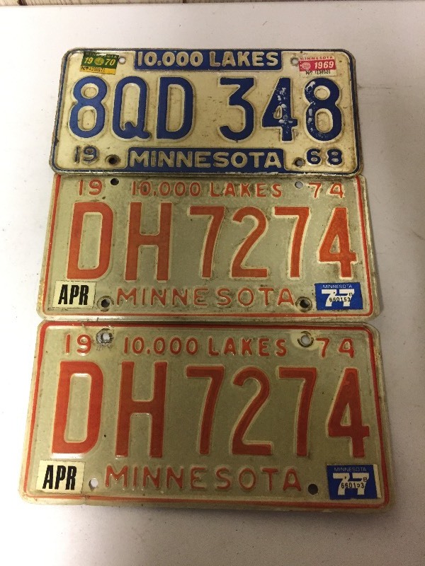 lot 63 image: Vintage License Plates