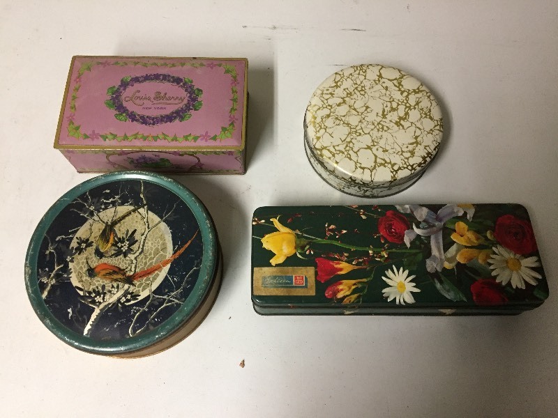 lot 65 image: Covered Tins
