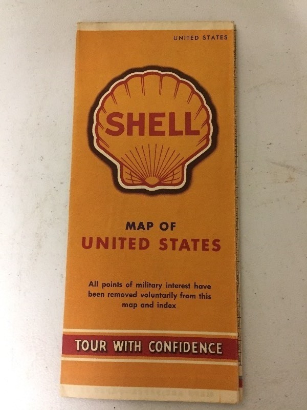 lot 69 image: Shell Map of the United States  1942