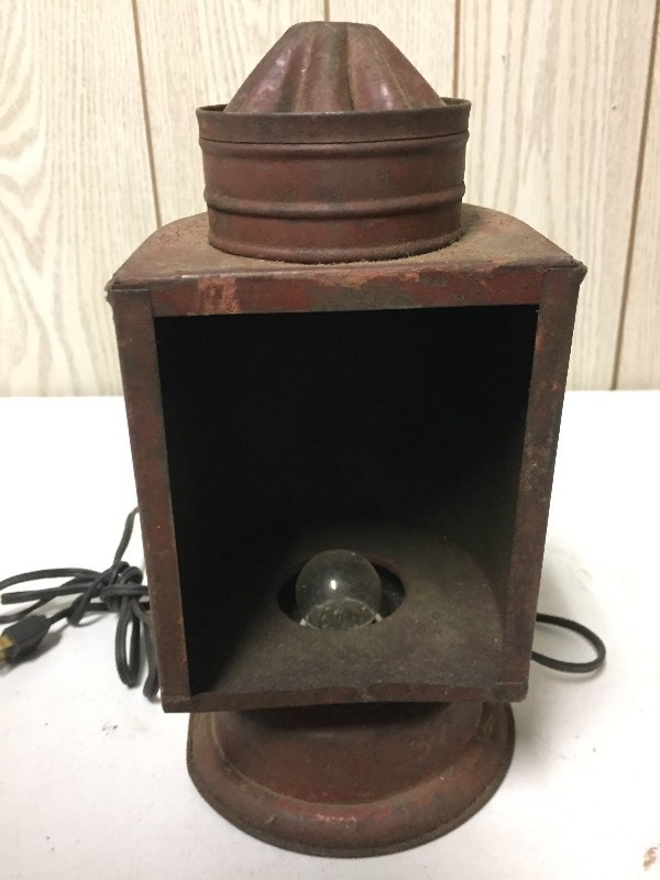 lot 80 image: Lantern - made electric