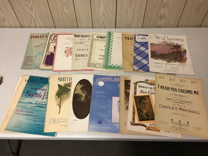 lot 82 image: 25 Vintage Sheet Music
