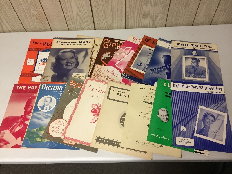 lot 85 image: 25 Vintage Sheet Music