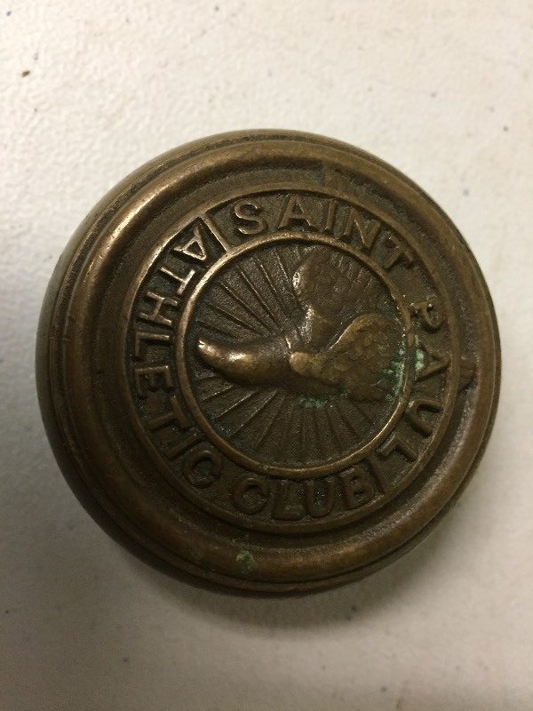 lot 94 image: Brass Doorknob Saint Paul Athletic Club
