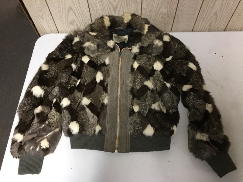 lot 112 image: Vintage Rabbit Fur Jacket