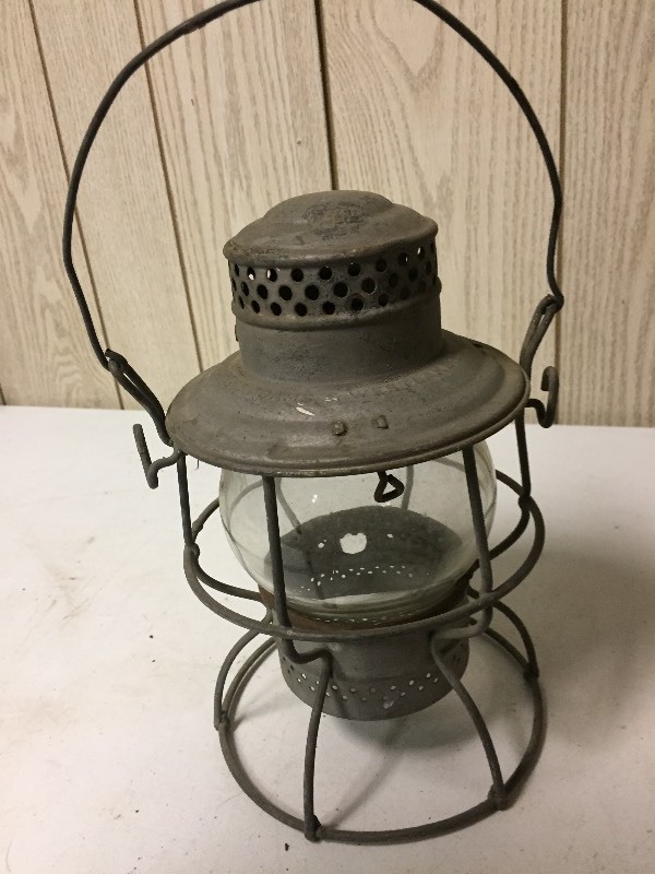 lot 114 image: Railroad Lantern N.P. R.Y.