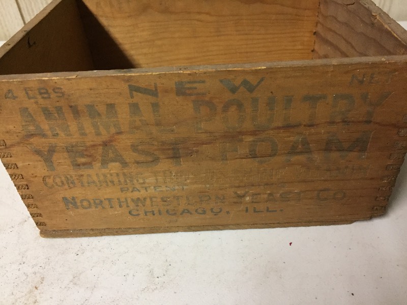 lot 129 image: Wooden Box Poultry Yeast Foam