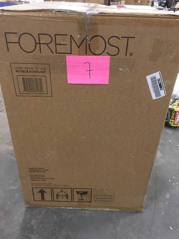 Foremost Ashburn 24 in. W x 21.63 in. D Vanity Cabinet in Grey not used
